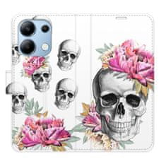 iSaprio Crazy Skull flip tok Xiaomi Redmi Note 13