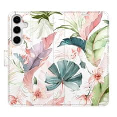 iSaprio Flower Pattern 07 flip tok Samsung Galaxy S24+