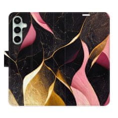 iSaprio Gold Pink Marble 02 flip tok Samsung Galaxy S23 FE