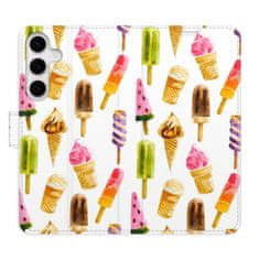 iSaprio Ice Cream Pattern flip tok Samsung Galaxy S24+