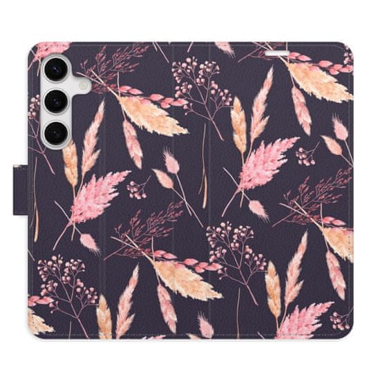 iSaprio Ornamental Flowers 02 flip tok Samsung Galaxy S24