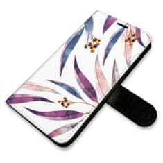 iSaprio Ornamental Leaves flip tok Samsung Galaxy S24