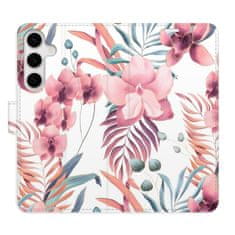 iSaprio Pink Flowers 02 flip tok Samsung Galaxy S24+