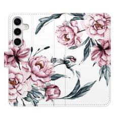 iSaprio Pink Flowers flip tok Samsung Galaxy S24