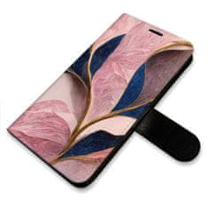 iSaprio Pink Leaves flip tok Samsung Galaxy S24 Ultra