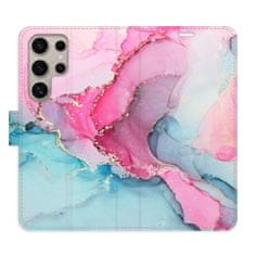 iSaprio PinkBlue Marble flip tok Samsung Galaxy S24 Ultra