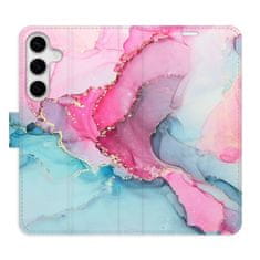 iSaprio PinkBlue Marble flip tok Samsung Galaxy S24+