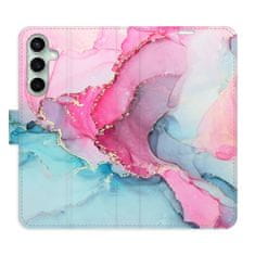 iSaprio PinkBlue Marble flip tok Samsung Galaxy S23 FE