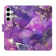 iSaprio Purple Marble flip tok Samsung Galaxy S24+