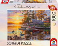 Schmidt Puzzle Hajógyár kenukkal 1000 darab