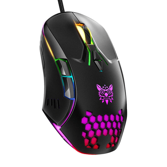 Onikuma CW902 Vezetékes Gaming Egér - Fekete (CW902 BLACK)