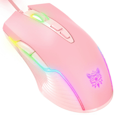 Onikuma CW905 RGB Vezetékes Gaming Egér - Rózsaszín (SUNS0284-PI)