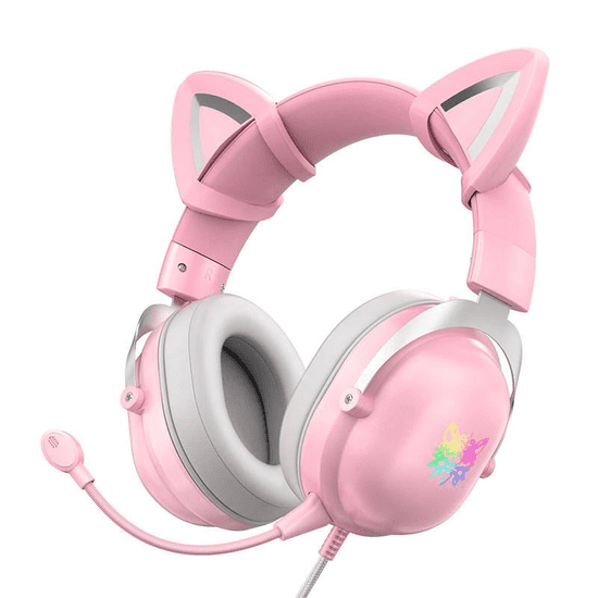 Onikuma X11 vezetékes gaming fejhallgató pink (X11P RGB) (X11P RGB)