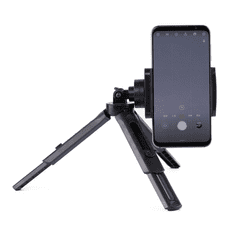 OEM Mini Tripod Mobiltelefon állvány - Fekete (MINI TRIPOD WITH PHONE HOLDER MOUNT BLACK)