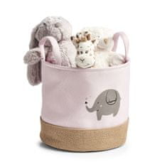 Zeller Gyermek tároló doboz elefánt motívum, rózsaszín 30x29cm