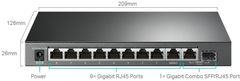 TP-LINK TL-SG1210MPE 10xGb easy smart 8xPOE+ 123W switch,1xSFP