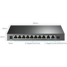 TP-LINK TL-SG1210MPE 10xGb easy smart 8xPOE+ 123W switch,1xSFP