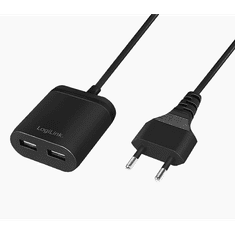 LogiLink USB töltő 1,5 m 2x USB-A, 12 W (PA0255) (PA0255)