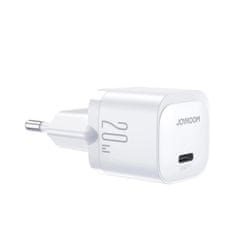 Joyroom JR-TCF02 hálózati töltő adapter USB-C 20W + kábel USB-C, fehér