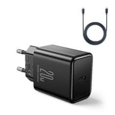 Joyroom JR-TCF06 hálózati töltő adapter USB-C 20W + kábel USB-C, fekete
