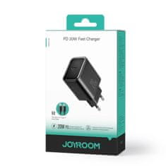 Joyroom JR-TCF06 hálózati töltő adapter USB-C 20W + kábel USB-C, fekete