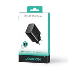 Joyroom JR-TCF11 hálózati töltő adapter USB-C 25W + kábel USB-C 1m, fekete