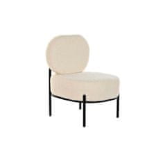 NEW DKD Home Decor Fotel Fehér Fekete Bézs Fém 54 x 60 x 76 cm 54 x 64 x 80 cm 54 x 64 x 80 cm