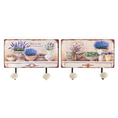 NEW DKD Home Decor Fém Shabby Chic falikar (23 x 6 x 12 cm) (2 db)