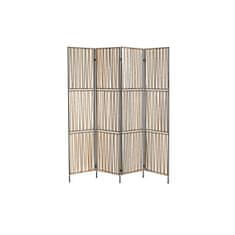 NEW DKD Home Decor Fém, szintetikus rattan paraván (160 x 1,3 x 180 cm)