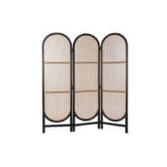 NEW DKD Home Decor Fekete rattan bambusz paraván (150 x 2 x 181 cm)