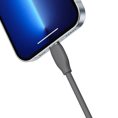 BASEUS Jelly USB-Lightning kábel, 2.4A, 1.2m, fekete (CAGD000001) (CAGD000001)