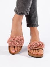 Amiatex Női papucs 107689 + Nőin zokni Gatta Calzino Strech, rózsaszín árnyalat, 36