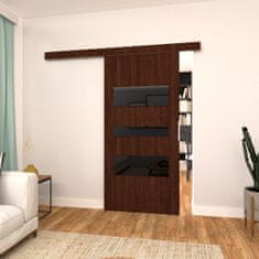 Veneti BARRET 3 beltéri fali tolóajtó - 96 cm, wenge