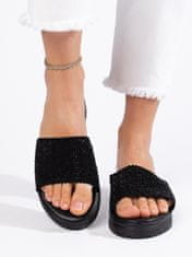 Amiatex Női papucs 107705 + Nőin zokni Gatta Calzino Strech, fekete, 37