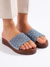Amiatex Női papucs 107706 + Nőin zokni Gatta Calzino Strech, kék árnyalat, 41