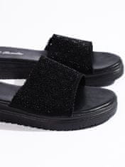 Amiatex Női papucs 107705 + Nőin zokni Gatta Calzino Strech, fekete, 37