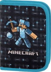 BAAGL Iskolai tolltartó egyszintű Minecraft Blue Axe