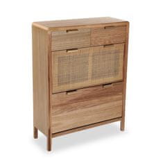 NEW Cipőtartó Rattan fa MDF (30 x 107 x 80 cm)