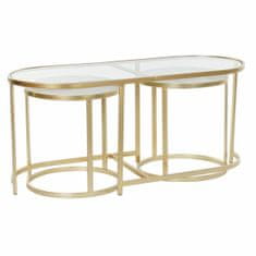 NEW DKD Home Decor Gold 3 db kis asztalka 100 x 40 x 45 cm