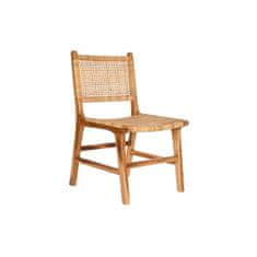 NEW DKD Home Decor szék 51 x 48 x 86 cm 51 x 54 x 86 cm Természetes teak világosbarna rattan világos barna