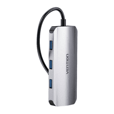 USB-C - HDMI, 3x USB 3.0, RJ45, PD dokkoló állomás 0,15m szürke (TOHHB) (TOHHB)