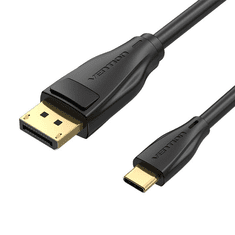 Vention USB-C - Display Port átalakító kábel 8K HD 2m fekete (CGYBH) (CGYBH)