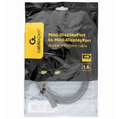 Gembird Mini DisplayPort 1.2 -> Mini DisplayPort 1.2 M/M video kábel 1.8m fekete (CCP-mDPmDP2-6) (CCP-mDPmDP2-6)