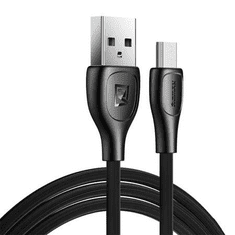 REMAX Lesu Pro USB-A - MicroUSB kábel 2.1A 1m fekete (RC-160m Black) (RC-160m Black)