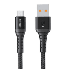 Mcdodo USB-A - MicroUSB kábel 1m fekete (CA-2281) (CA-2281)