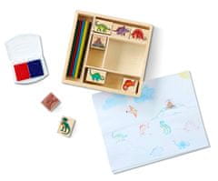 Melissa & Doug Fa pecsétek egy dobozban - Dino