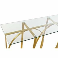 NEW DKD Lakberendezés Arany fém konzol Kristal 100 x 35 x 78 cm