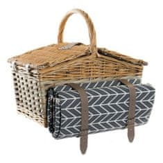 NEW DKD Home Decor fonott piknik kosár (39 x 28 x 40 cm) (130 x 148 x 0.5 cm) (10 db)