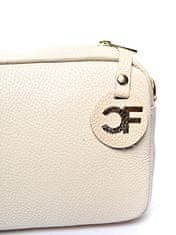 Carla Ferreri Női bőr crossbody kézitáska CF1906 Beige