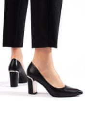 Amiatex Női körömcipő 107790 + Nőin zokni Gatta Calzino Strech, fekete, 37